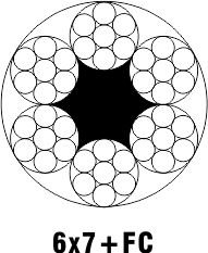 STEEL WIRE ROPE FOR AEROSPACE CONTROLS