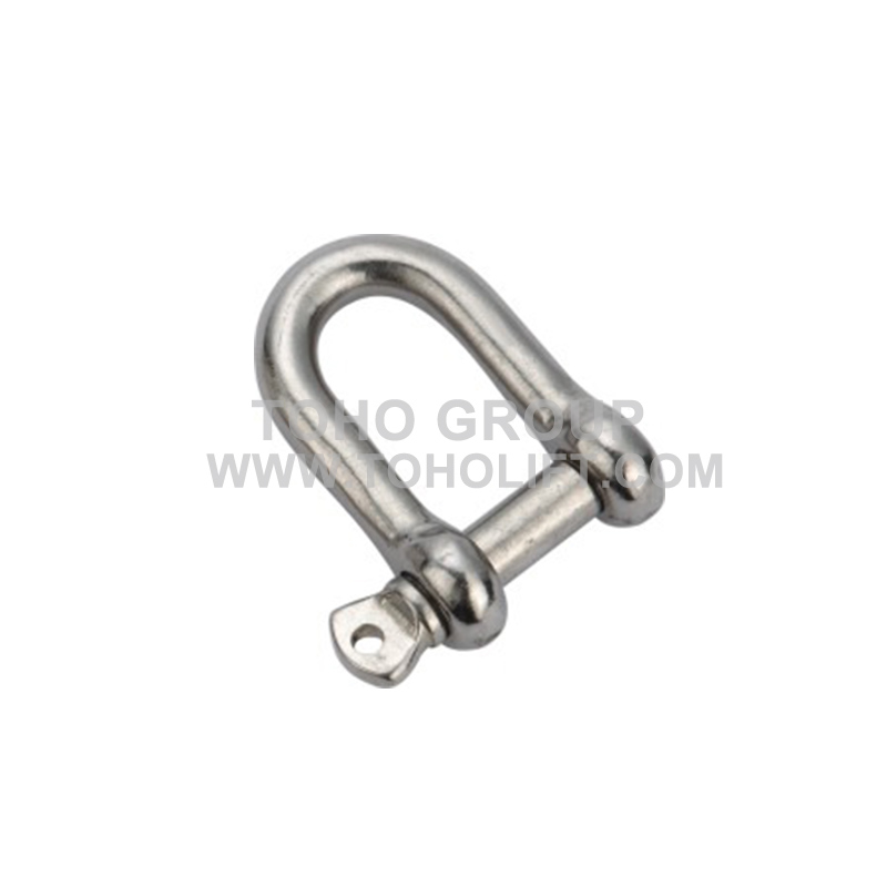 European Type Dee Shackle, Stainless Steel