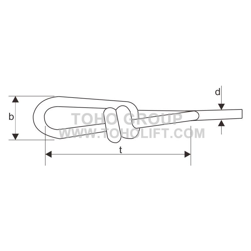 USA Standard Double Loop Chain