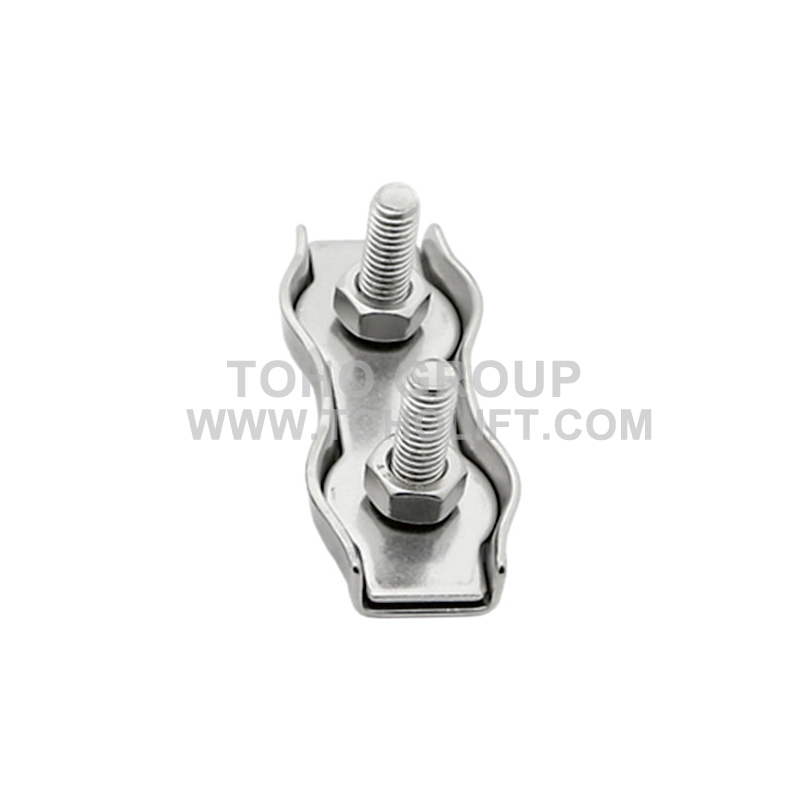 Duplex Wire Rope Clips, Stainless Steel MATERIAL: AISI304 AISI316